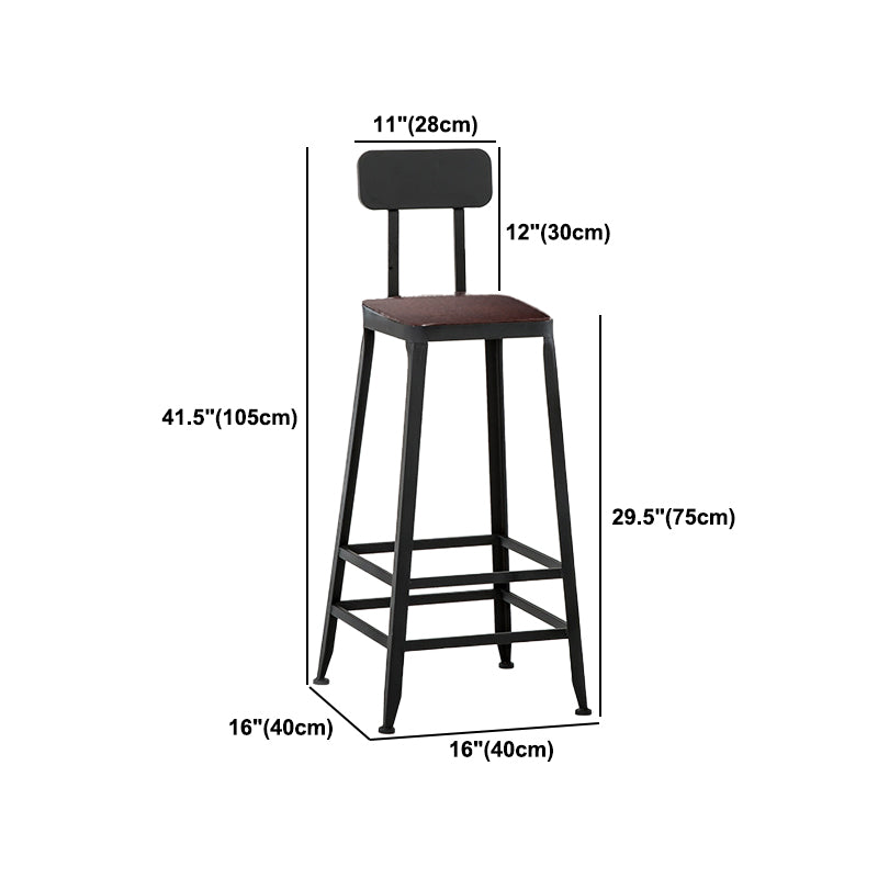 Industrial Rectangular Bar Pub Table Set 1/5 Pcs Solid Wood Top Bar Table with Iron Stools