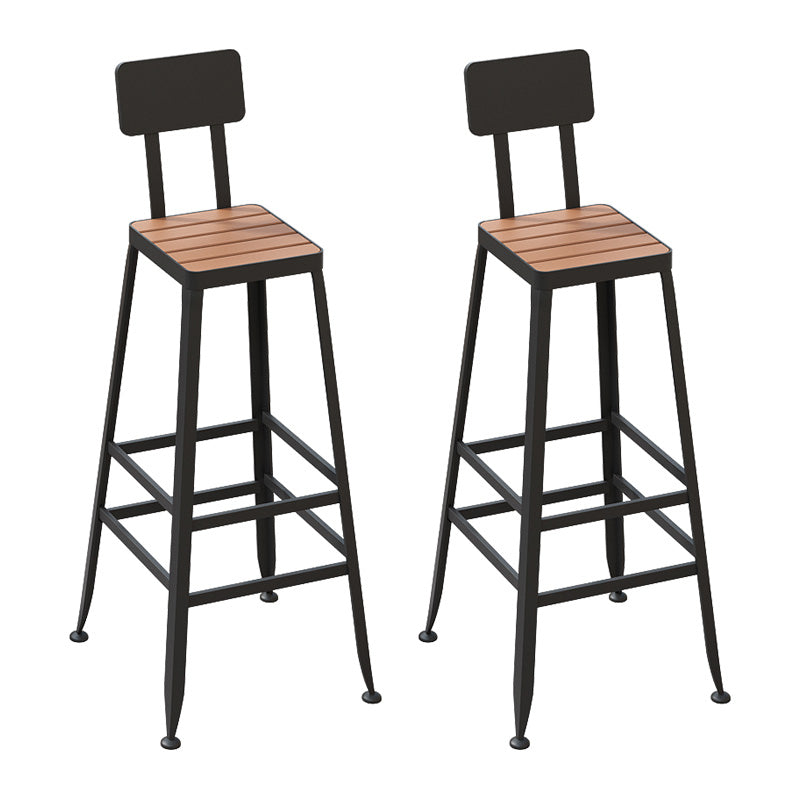 1/2/5 Pieces Modern Rectangular Pub Table Set Artificial Wooden Bistro Table Set