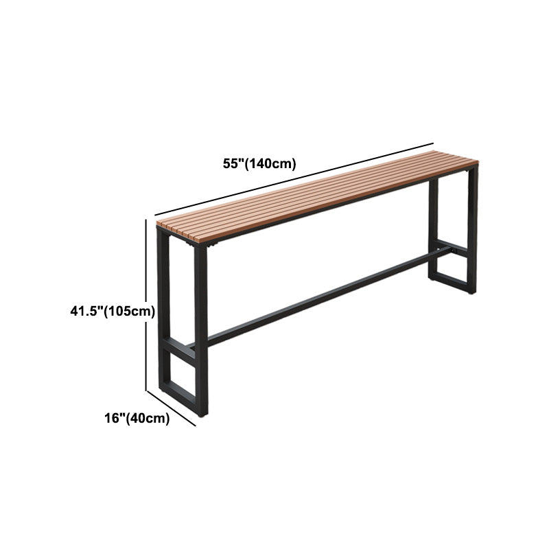 1/2/5 Pieces Modern Rectangular Pub Table Set Artificial Wooden Bistro Table Set
