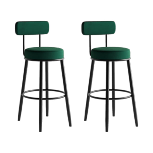 1/2/3 Pieces Round Pub Table Set Modern Stone and Metal Counter Height Set