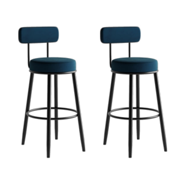 1/2/3 Pieces Round Pub Table Set Modern Stone and Metal Counter Height Set