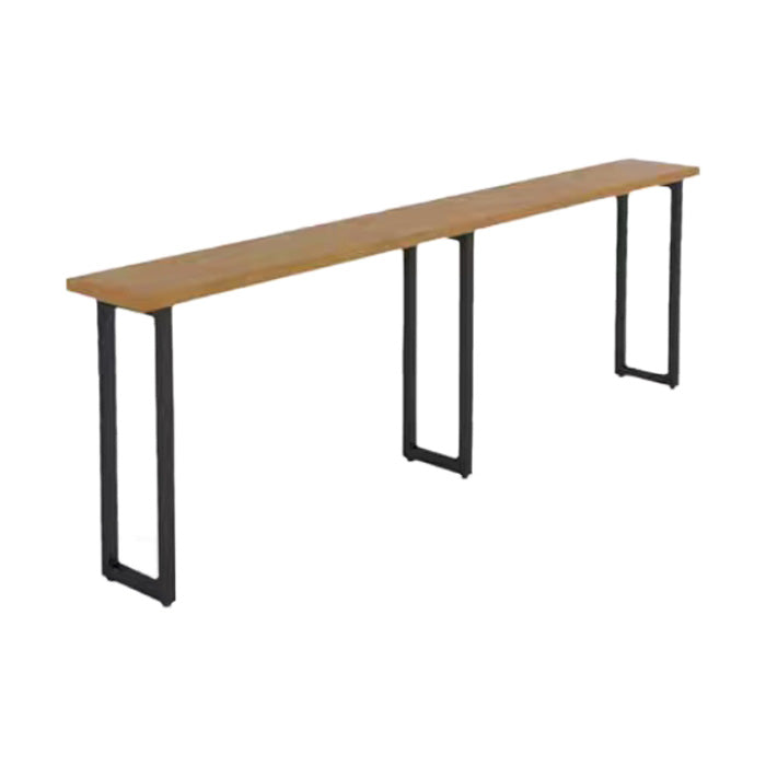 1/4/5/6 Pieces Modern Rectangle Pub Table Set Wooden Counter Table with Backless Stools