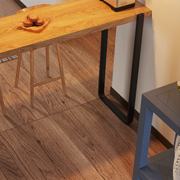 Indoor Rectangular Bar Table Set 1/3 Pcs Solid Wood Bar Table with Backless Bar Stool