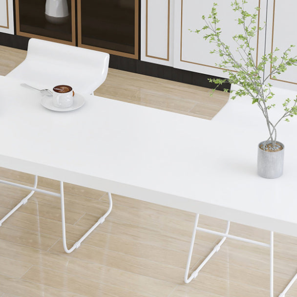 1/5 Pieces Geometric Bar Table Set Modern Wooden Home Table with Foot Bar Stools