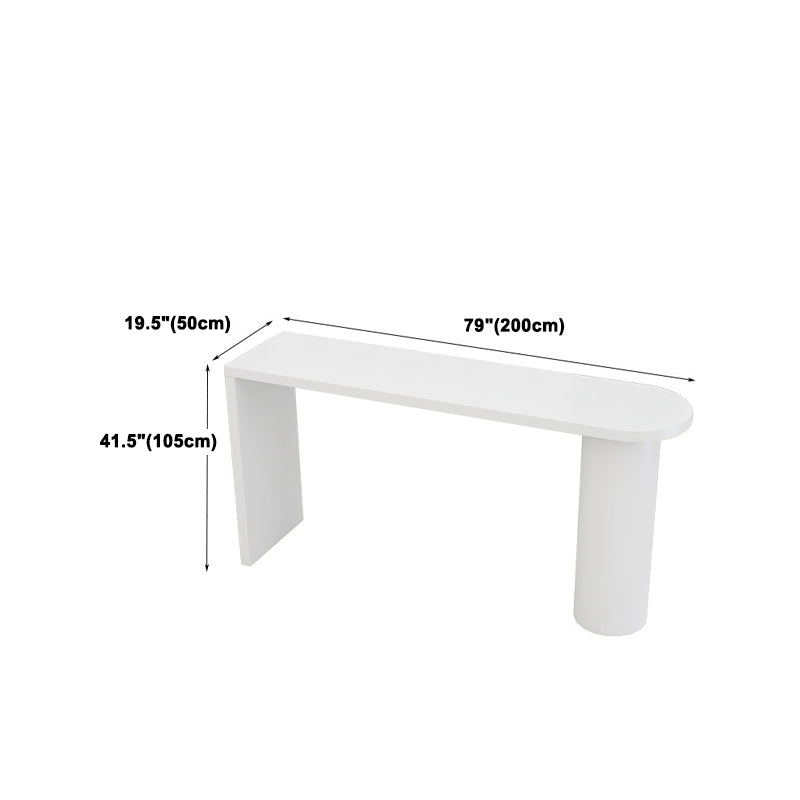 1/5 Pieces Geometric Bar Table Set Modern Wooden Home Table with Foot Bar Stools