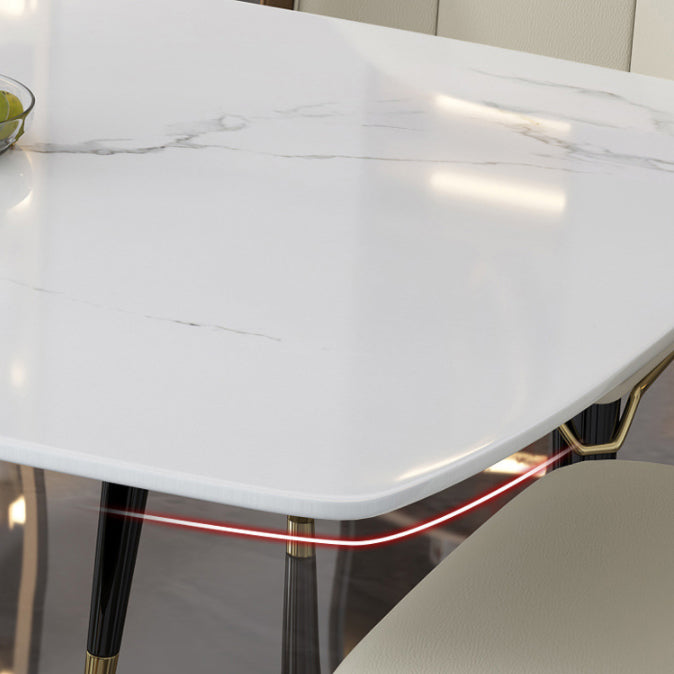 Contemporary Style Rectangle Table Set 1/5/6/7 Pieces Dining Set for Home