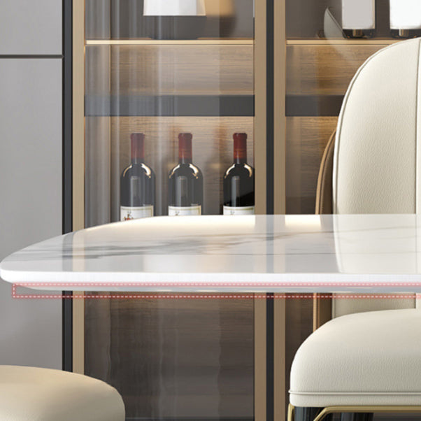 Contemporary Style Rectangle Table Set 1/5/6/7 Pieces Dining Set for Home