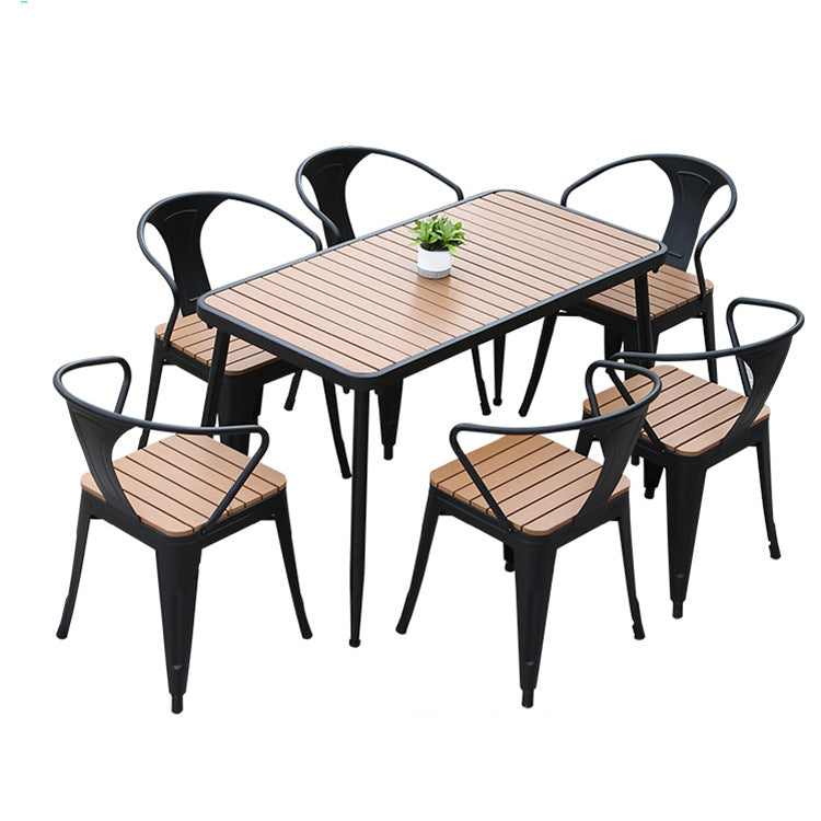 Modern Engineer Wood Dining Set 1/2/5/7 Pieces Dining Set for Home Use