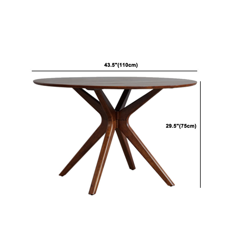 1/2/3/4 Pieces Solid Wood Dining Set Modern Pine Wood Round Table with Wooden Chairs