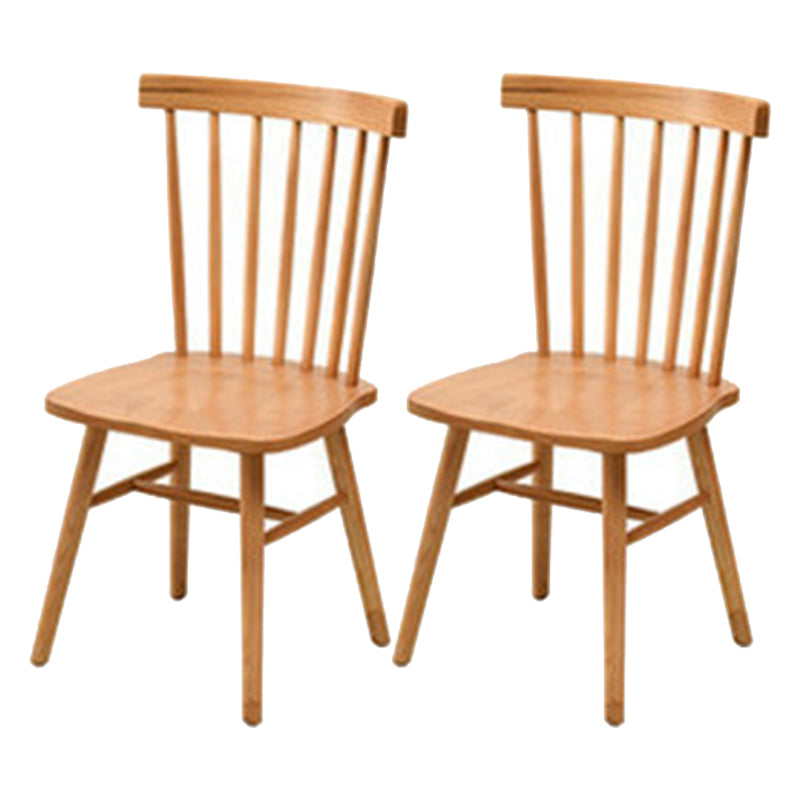 Modern Dining Table Set 1/2/4/7 Pcs Solid Wood Dining Table with Windsor Chairs