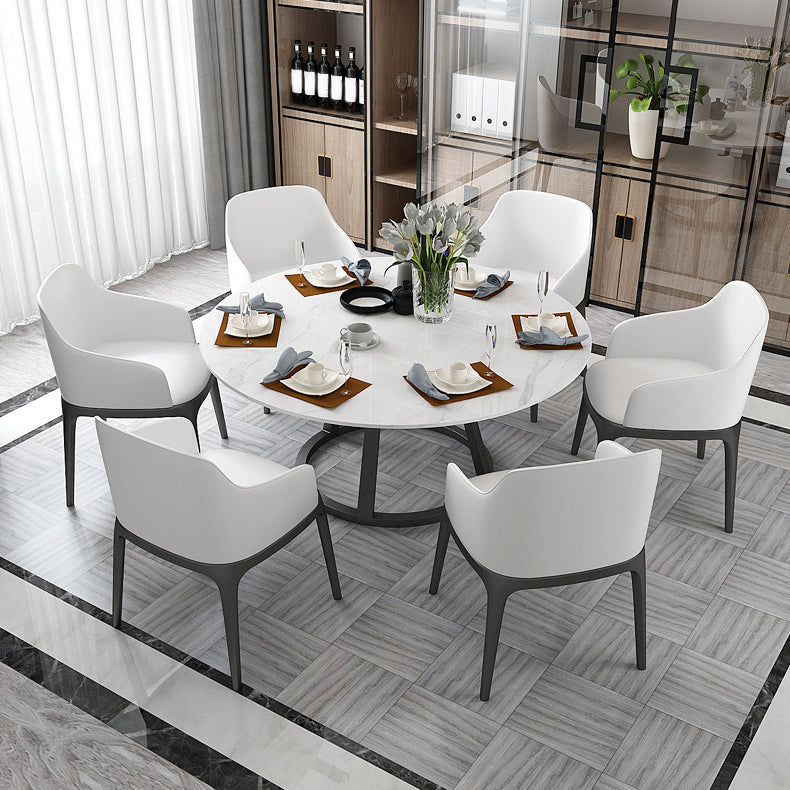 Contemporary Round Table Set 1/2/5/7 Pieces Dining Set for Kitchen