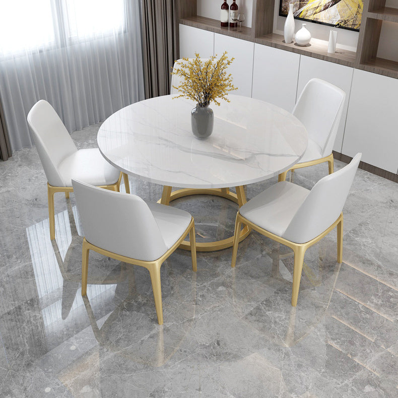 Contemporary Round Table Set 1/2/5/7 Pieces Dining Set for Kitchen