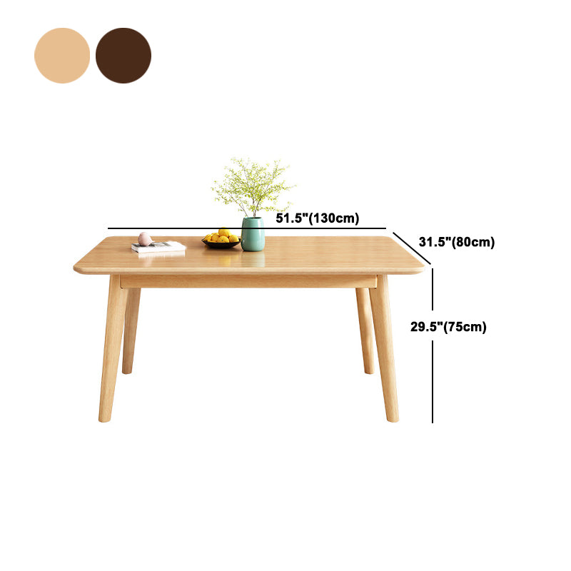 Traditional Dining Table Set 1/5/7 Pcs Solid Wood Dining Table and Chairs