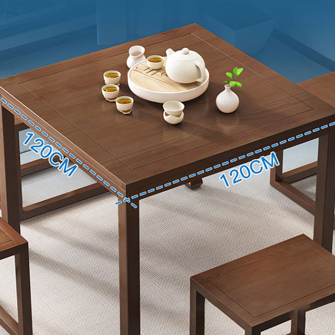 Traditional Wood Dining Set 1/5 Pieces Rectangle Dining Table Set
