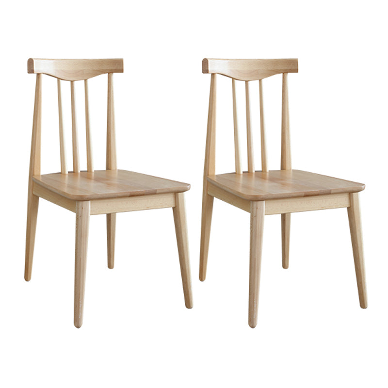 Modern Rectangle Dining Set 1/2/5/7 Pieces Solid Wood Dining Table with Chairs