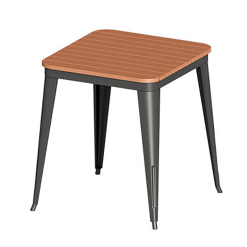 Contemporary Rectangle Table Set 1/2/3/5/7 Pieces Dining Set with Metal Chairs