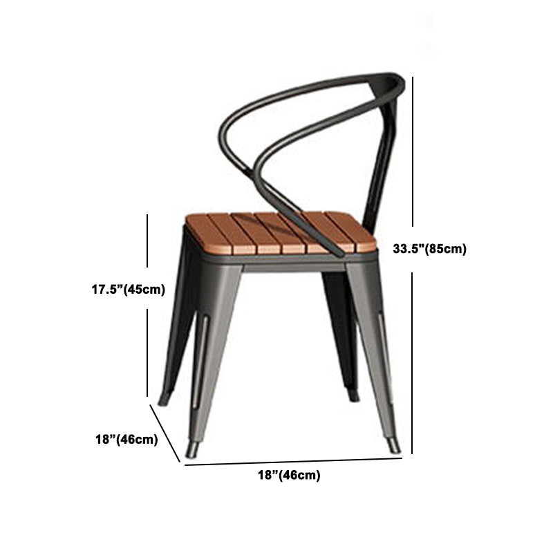 Contemporary Rectangle Table Set 1/2/3/5/7 Pieces Dining Set with Metal Chairs