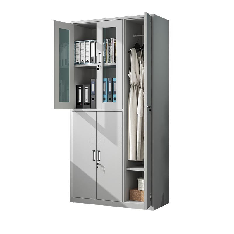 Modern Hinged Wardrobe Armoire Steel Wardrobe Cabinet for Bedroom