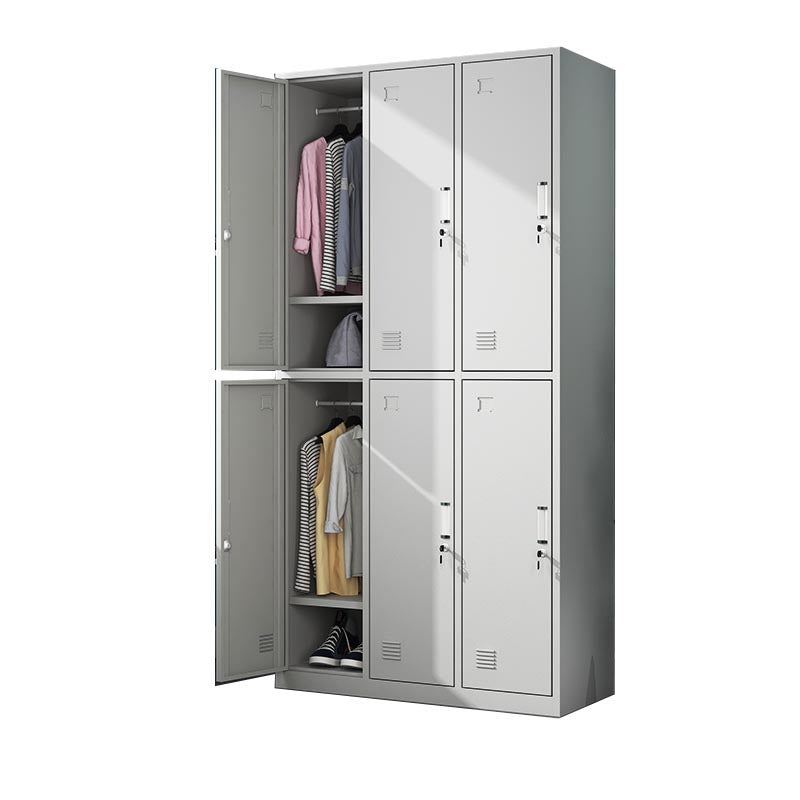 Modern Hinged Wardrobe Armoire Steel Wardrobe Cabinet for Bedroom