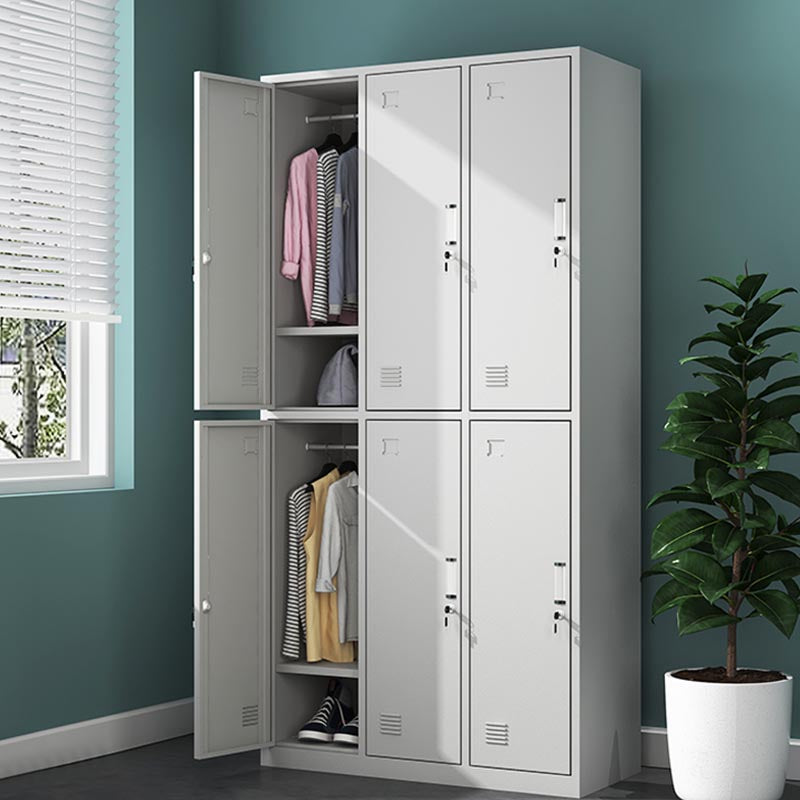Modern Hinged Wardrobe Armoire Steel Wardrobe Cabinet for Bedroom