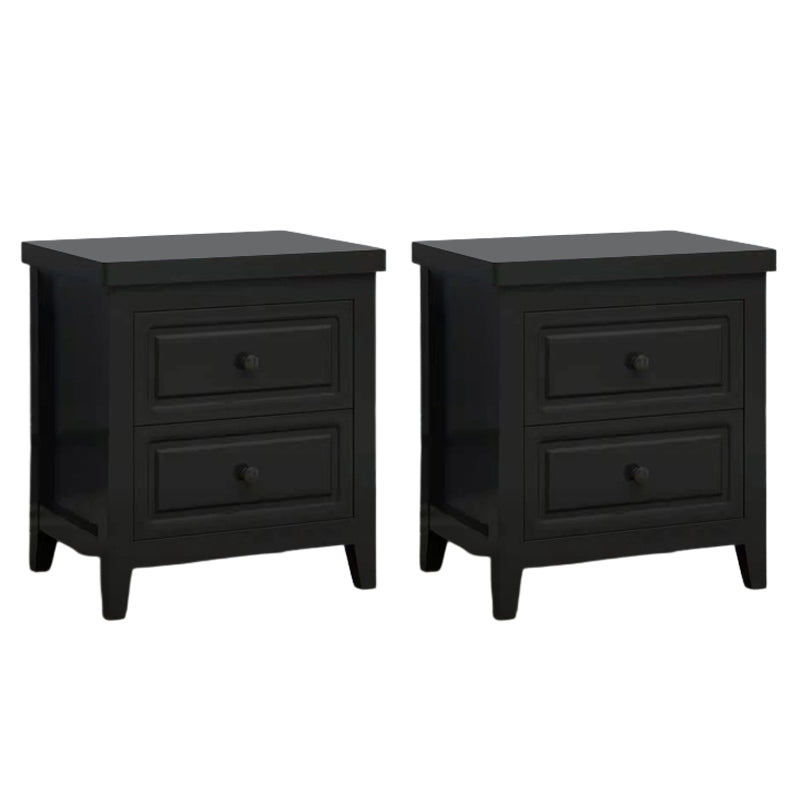 Traditional Oak Night Table Drawer Storage Nightstand with Legs