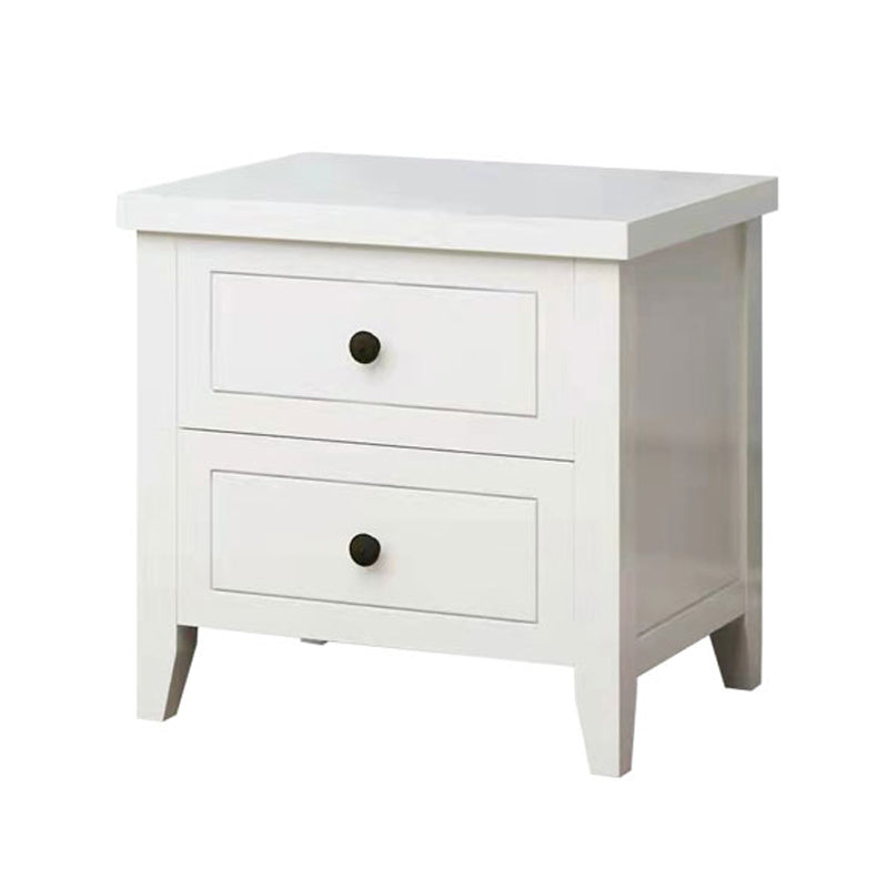 Traditional Oak Night Table Drawer Storage Nightstand with Legs