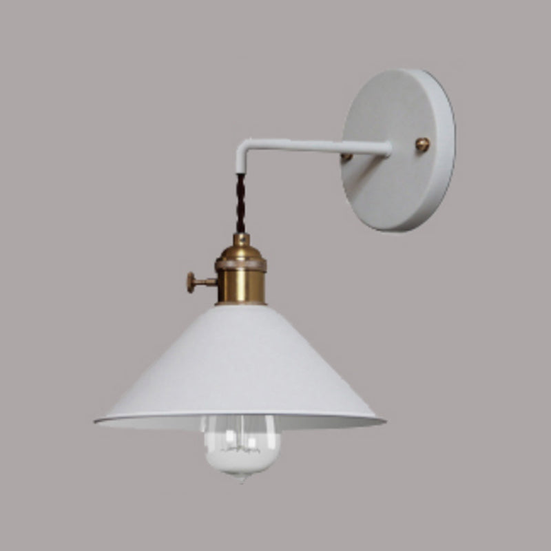 1-Light Cone Wall Light Sconce Modern Style Metal Wall Lighting