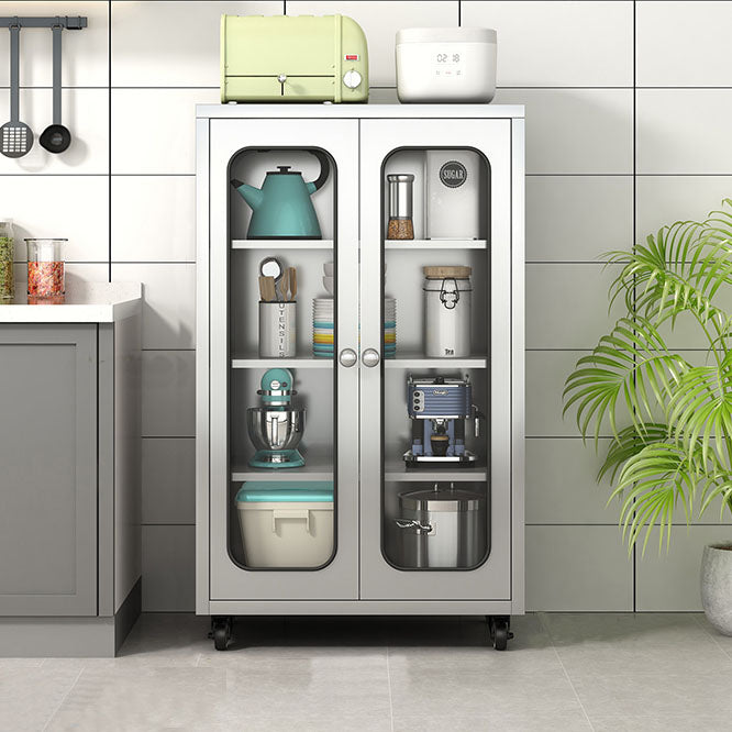 Modern Style Sideboard Metal Sideboard with Door for Kitchen Use