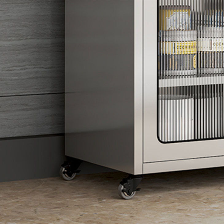 Modern Style Side Board Metal Side Board with Door for Home Use