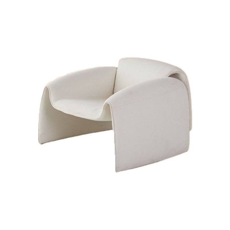 Nordic Living Room Arms Included Fixed Back Sled Accent Armchair