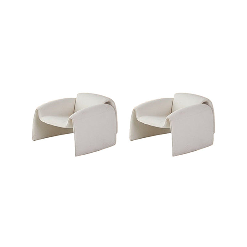 Nordic Living Room Arms Included Fixed Back Sled Accent Armchair