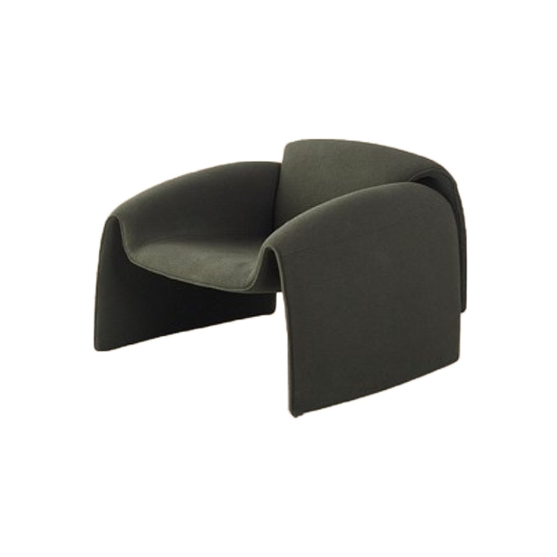 Nordic Living Room Arms Included Fixed Back Sled Accent Armchair