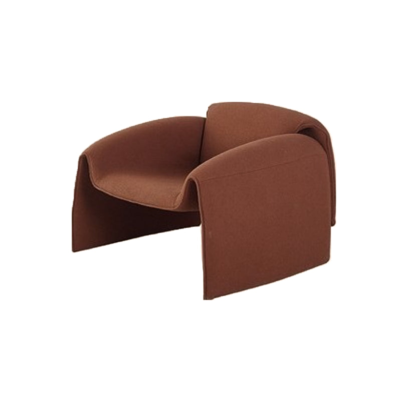 Nordic Living Room Arms Included Fixed Back Sled Accent Armchair