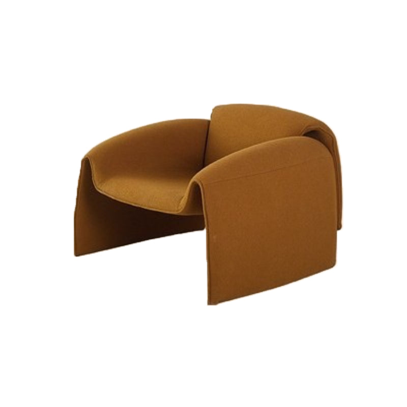 Nordic Living Room Arms Included Fixed Back Sled Accent Armchair