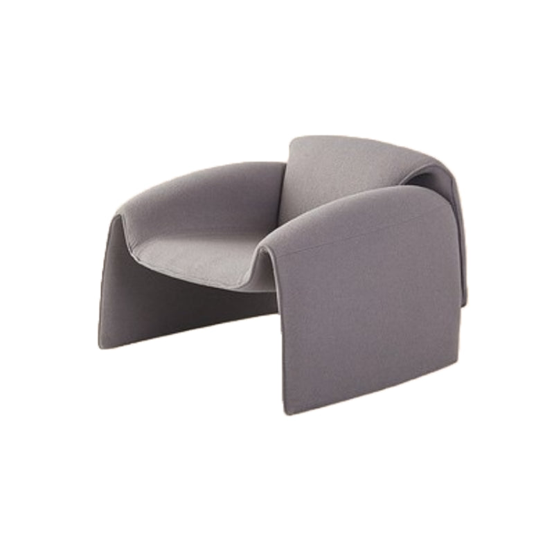 Nordic Living Room Arms Included Fixed Back Sled Accent Armchair