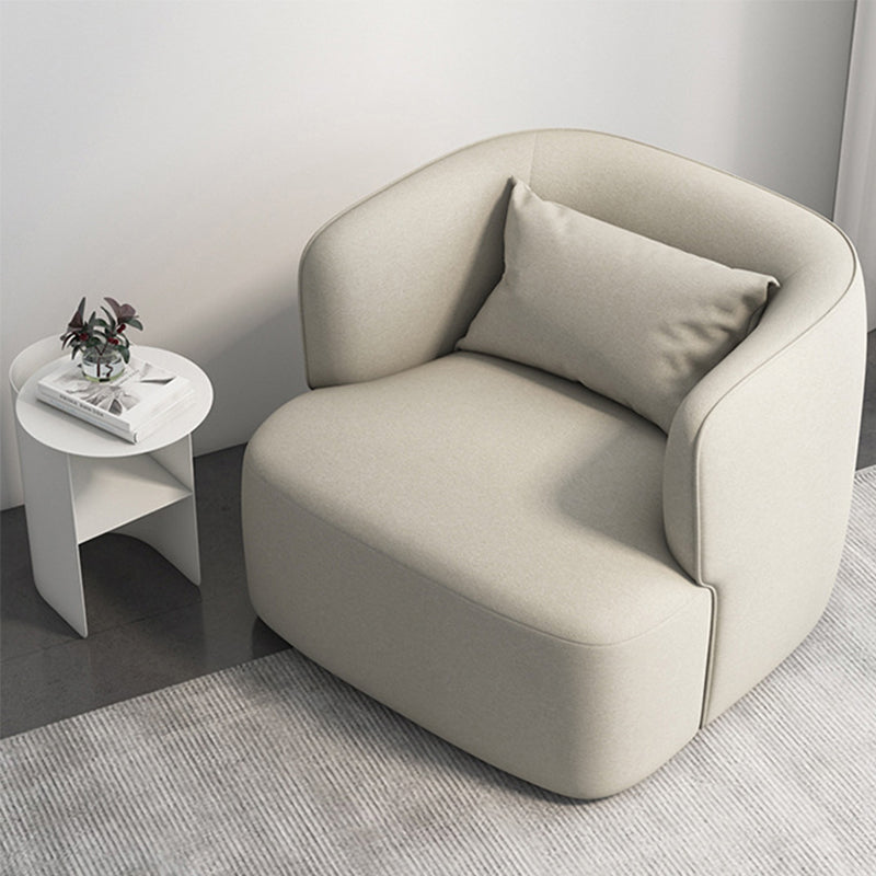 Nordic Arms Included with Pillow Fixed Back Living Room Accent Armchair