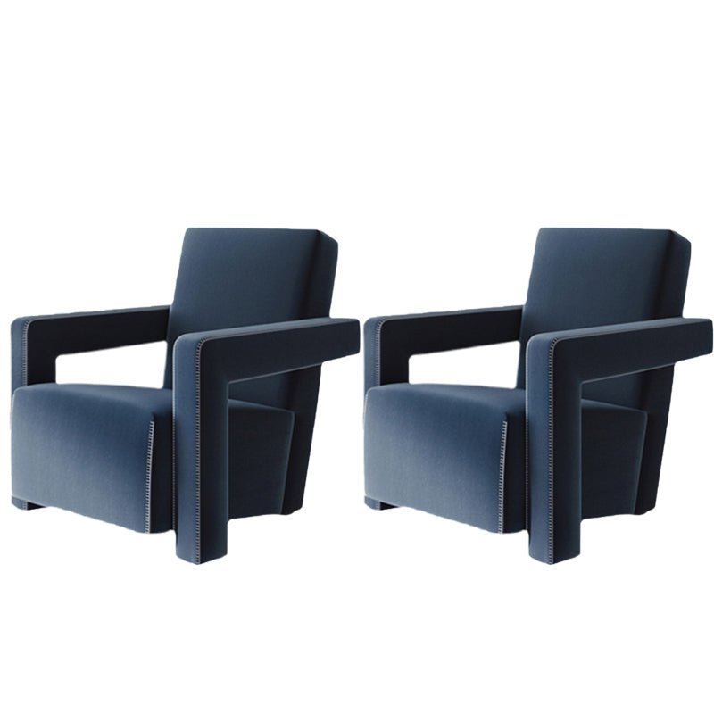 Nordic Square Arms Fabric Arms Included Fixed Back Accent Room Chair