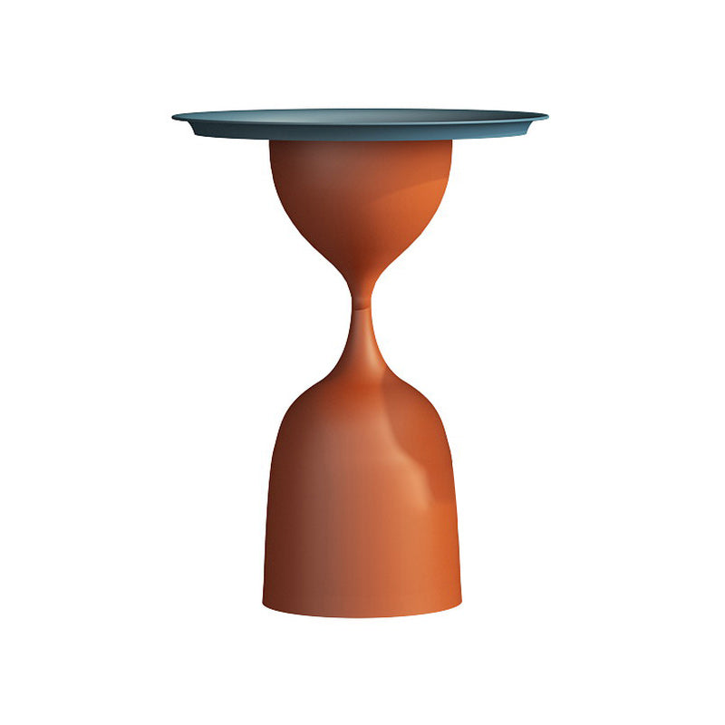 Mid-Century Modern Iron Coffee Cocktail Table Pedestal Cocktail Table