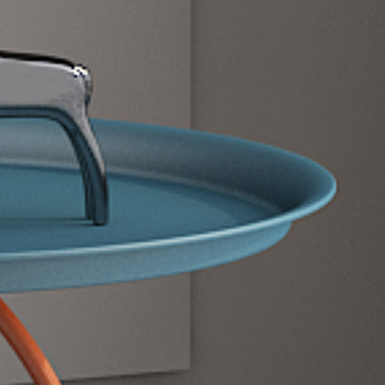 Mid-Century Modern Iron Coffee Cocktail Table Pedestal Cocktail Table