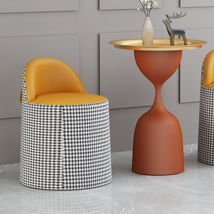 Mid-Century Modern Iron Coffee Cocktail Table Pedestal Cocktail Table