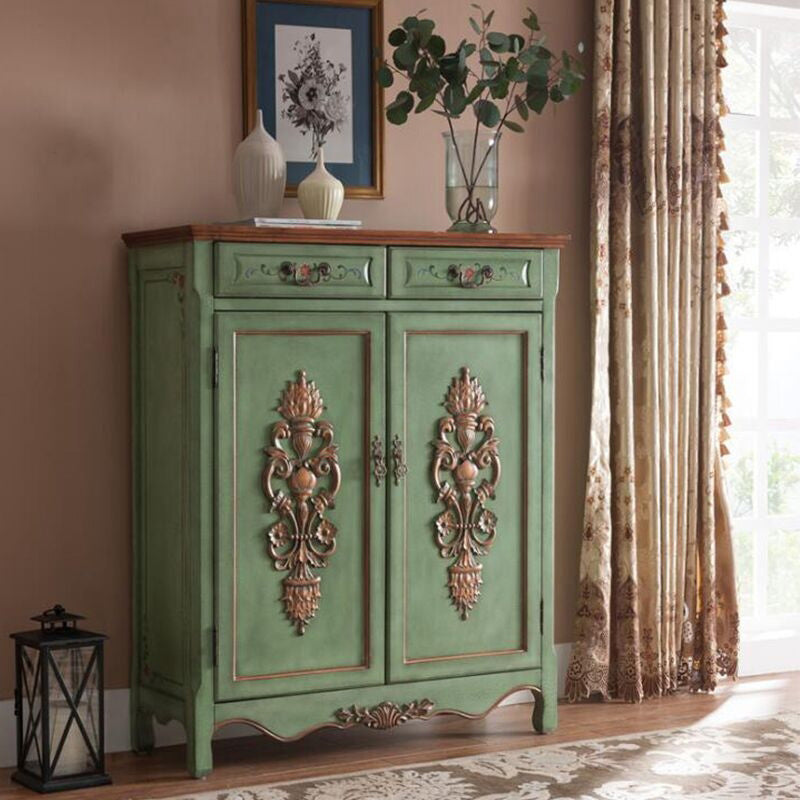 Industrial Rectangle Storage Cabinet with Doors and Drawers Cabinet
