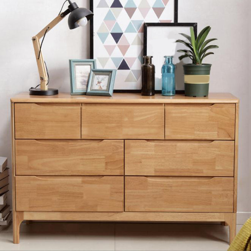 Contemporary Chest Rubberwood Accent Chest in Antique Finish