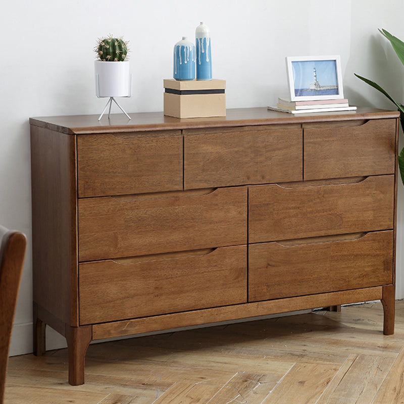 Contemporary Chest Rubberwood Accent Chest in Antique Finish