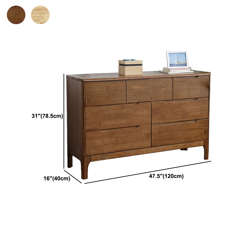 Contemporary Chest Rubberwood Accent Chest in Antique Finish