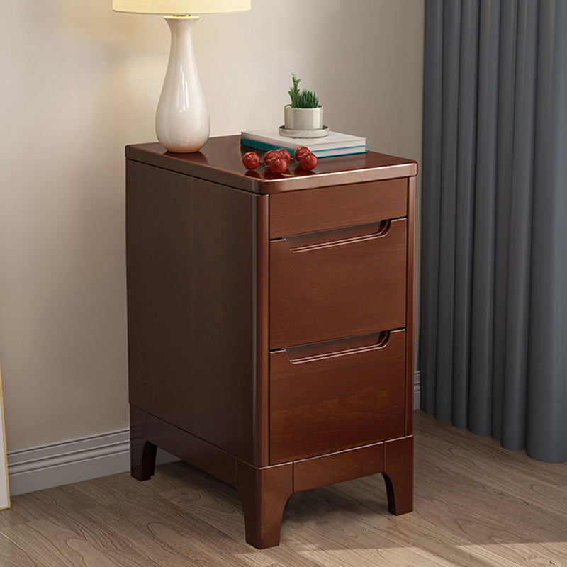 Mid-Century Modern Accent Chest Wood Chest with Antique Finish