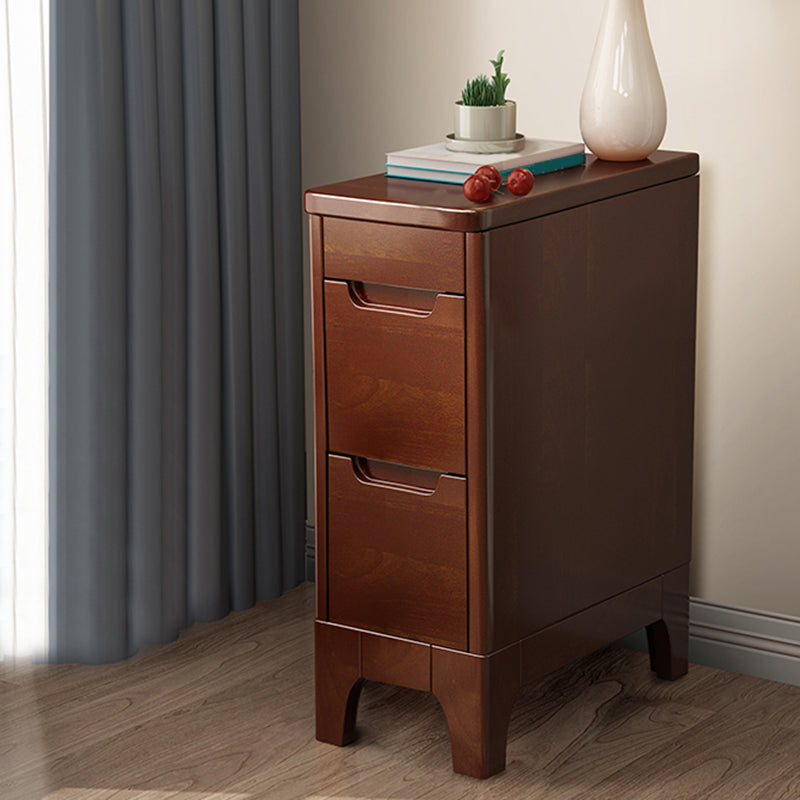 Mid-Century Modern Accent Chest Wood Chest with Antique Finish