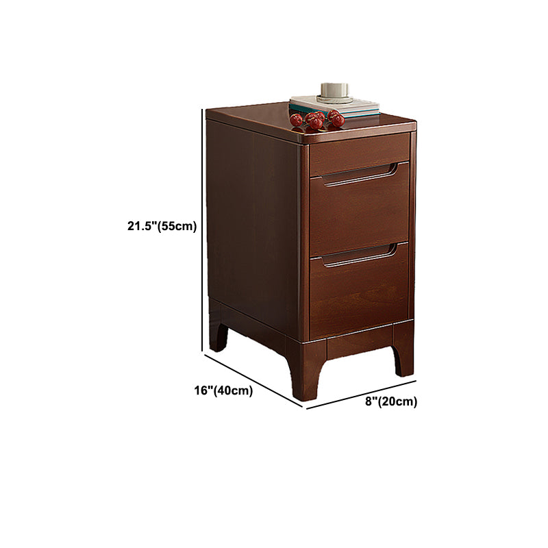 Mid-Century Modern Accent Chest Wood Chest with Antique Finish