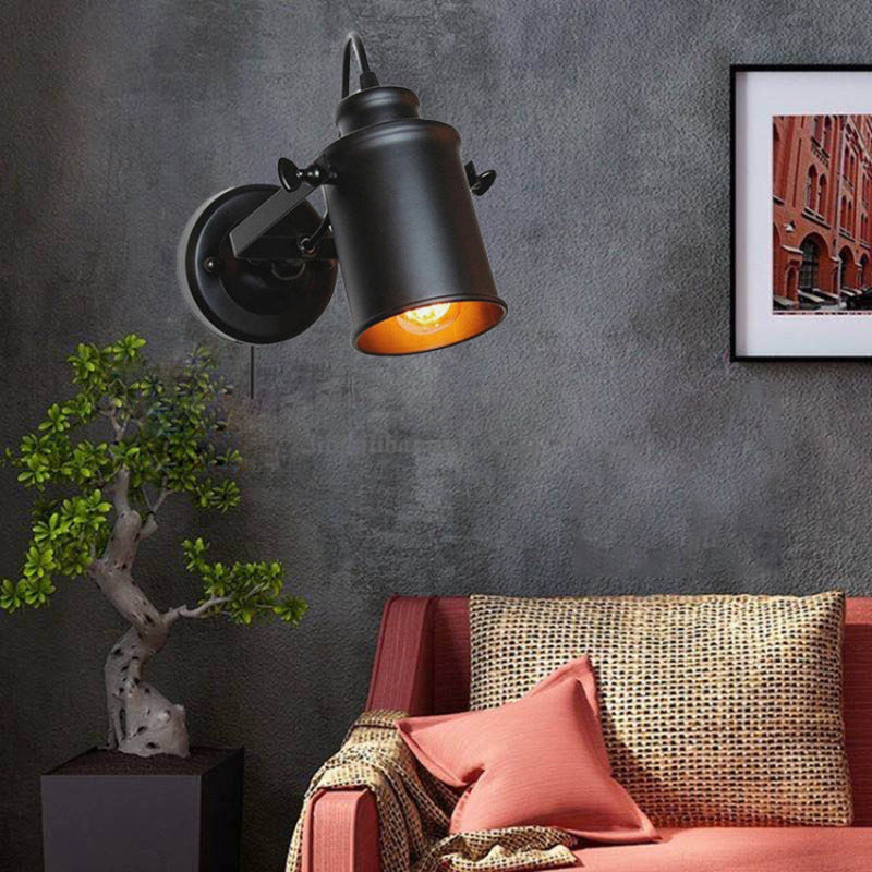 Industrial Metal Wall Lamp Simple Wall Sconce Lighting Fixture for Bedroom
