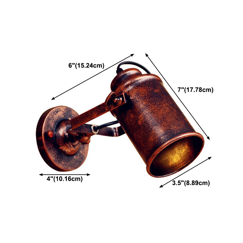 Industrial Metal Wall Lamp Simple Wall Sconce Lighting Fixture for Bedroom