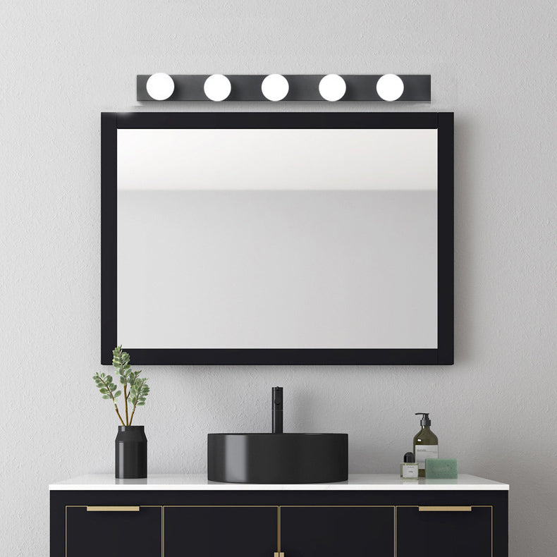 Metal Geometric Bath Light Contemporary Style Multi Lights Vanity Light Fixture